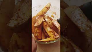 Baked potato wedges shortsrecipe shortsvideo [upl. by Gavrilla]