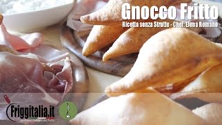 Ricetta Gnocco Fritto o Crescentina senza strutto💙 la cucina di Elena Romano Ottimo con salumi [upl. by Auria]