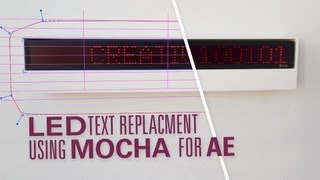 Adobe After Effects VFX Tutorial  LED text replacement using Mocha [upl. by Perl15]