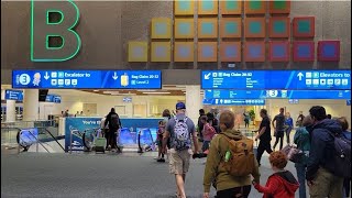 Orlando International Airport B Baggage Claim mco orlando airport [upl. by Wain]