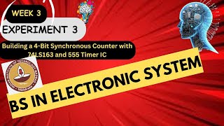 Building a 4Bit Synchronous Counter with 74LS163 and 555 Timer IC [upl. by Oisinoid]