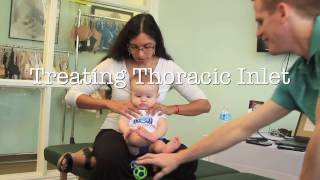 OMT Infant Demo For Plagiocephaly Torticollis Reflux and Constipation [upl. by Michaele]