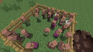 Minecraft illagers no VILLAGERS Evokers and Vindicator [upl. by Nosae632]