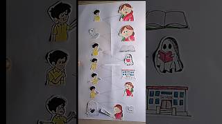 Bengali moms and ghost 👻 in paper art story comedy funny funpage shortfeed shorts [upl. by Schmitt262]