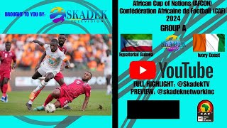 Equatorial Guinea VS Ivory Coast 4  0 Recap AFCON  Confédération Africaine de Football CAF 2024 [upl. by Yroffej58]