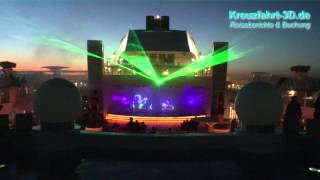 AIDA Lasershow quotDancingquot  Ostsee Kreuzfahrt Tag 8 mit AIDAbella  HD2D [upl. by Aivatan]