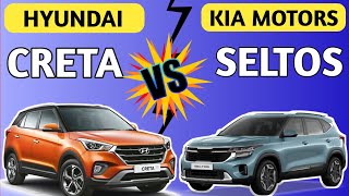 Hyundai Creta vs Kia Seltos  Kia Seltos vs Creta Comparison [upl. by Sitelc759]