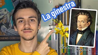 La ginestra di Giacomo Leopardi analisi e spiegazione [upl. by Notnel]