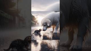 The story of a dog saving a kitten cat kitten story cute dog [upl. by Cowley421]