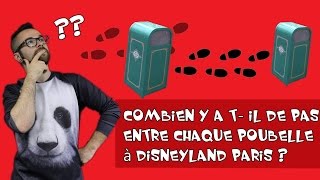 LES QUESTIONS DISNEY  NOMBRE DE PAS ENTRE CHAQUE POUBELLE [upl. by Cope144]