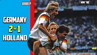 West Germany vs Netherlands 2  1 Second Round Exclusif Full Highlight World Cup 1990 HD [upl. by Esmerelda676]