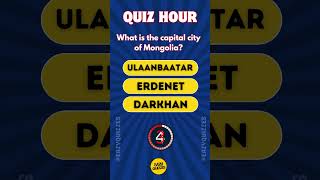 What is the capital city of Mongolia quiz geographyquiz [upl. by Echo]