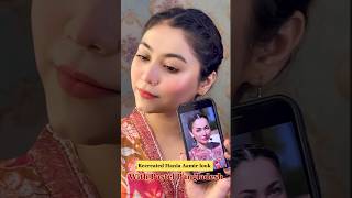 Recreated Hania Aamir look🌸 Makeup Tutorial  Makeup  Blogger [upl. by Nonnac]