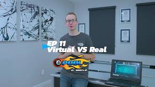 VIRTUAL VS REAL  8BALL POOL TRICKSHOTS  Ep 11 [upl. by Notnarb]