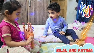 SURPERISE BOX  CAMEL  PIANO  TOYS  PLAYING  BILAL  FATIMA  BABA  BILAL AND FATIMA VLOG [upl. by Novello]