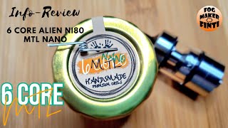 6 Core Alien Ni80 MTL Nano von Handsmade Premium Coils  Info Review [upl. by Vannie281]