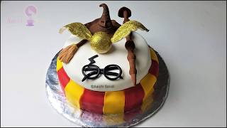 Homemade Harry Potter Birthday Cake  How to Cake it Step by Step  Harry Potter Cake [upl. by Olracnaig984]