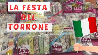 Torrone Festival and aperitivo in Cremona italianlife streetfood dolcevita [upl. by Kolivas]