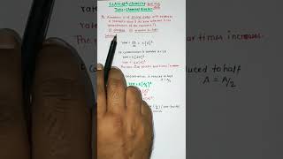 Chemical KineticsClass 12 ChemistryChemical Kineticsnumericalschemistryconcepts shorts [upl. by Nylime]