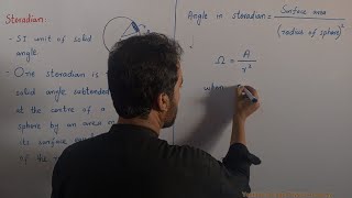 Supplementary Units Part 02 Radian amp Steradian Ch01 Measurement Class 11th Physics [upl. by Mohun]