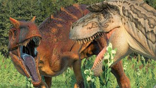 ALLOSAURUS VS ALBERTOSAURUS  Jurassic World Evolution 2 [upl. by Deloris853]