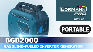 Portable GasolineFueled Inverter Generator BORMANN PRO BGB2000 [upl. by Aneel]