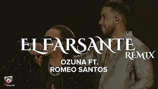 Ozuna x Romeo Santos  El Farsante Remix Lyrics [upl. by Kirstin]