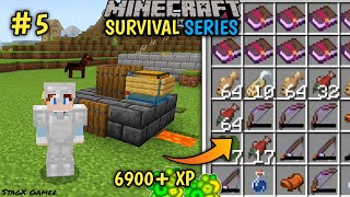 Finally I Built Automatic Fishing amp XP Farm For Minecraft Pe 121 Survival Series 5  MCPE [upl. by Renckens114]