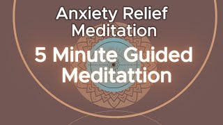 5Minute Anxiety Relief Guided Meditation Calm Your Mind Instantly [upl. by Akinimod119]