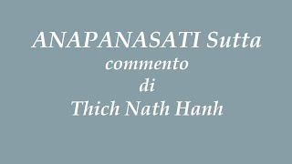 Anapanasati Sutta discorso del Budda sulla consapevolezza del respiro  commento di Thich Nath Hanh [upl. by Anirehtak962]