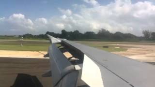 JetBlue landing in Aguadilla [upl. by Ahtoelc]