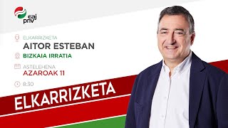 Aitor Estebani elkarrizketa Bizkaia Irratian [upl. by Ardnazxela]