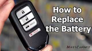 👉Honda Key Fob How to Replace the Battery [upl. by Beane500]