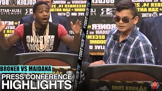 ADRIEN BRONER VS MARCOS MAIDANA  FULL PRESS CONFERENCE HIGHLIGHTS [upl. by Adiraf]