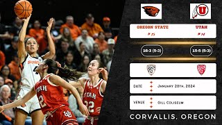 No 25 Oregon State vs No 16 Utah  Pac12  12824 [upl. by Arratal]