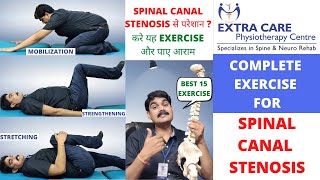 SPINAL CANAL STENOSIS EXERCISE amp STRETCHES  Avoid Surgery by BEST PHYSIOTHERAPY TREATMENT [upl. by Wynne]