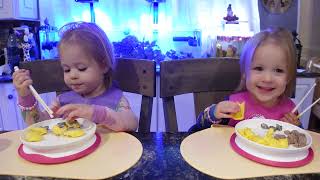 Twins try portobello mushroom sauce [upl. by Crespi]