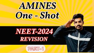 AMINES in One Shot  All Concepts Tricks MCQs amp PYQs  NEET2024  Class12  Part1 neet [upl. by Llertnad268]