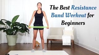 Resistance Band Workout for Beginners A 10 Minute Workout with Marin [upl. by Asseral]