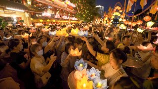 Ho Chi Minh City Flower Lanterns Festival 2023 at Phap Hoa Pagoda [upl. by Eipper188]