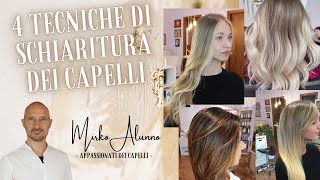 4 Tecniche di Schiaritura dei capelli AirTouch Balayage Foilyage Shatush [upl. by Cherish750]