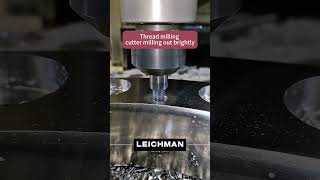 Thread milling cutter milling out brightlytornado machine cnc [upl. by Koser]