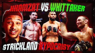 Is Robert Whittaker a BAD Matchup for Khamzat Chimaev Sean Strickland is ANGRY at UFC Izzy vs DDP [upl. by Vaasta855]