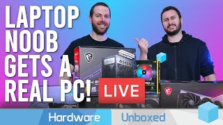 Building JarrodsTech A REAL PC Live [upl. by Adnohsar]