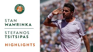 Stan Wawrinka vs Stefanos Tsitsipas  Round 4 Highlights  RolandGarros 2019 [upl. by Jowett428]