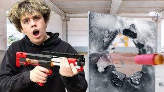 We test our Hardest Shooting Blaster out of our Nerf Collection [upl. by Florance]