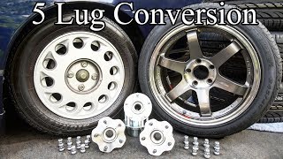 DIY 5 Lug Conversion on your Car or Truck [upl. by Yrebmik256]