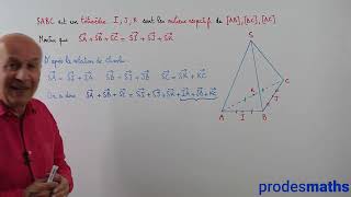 Terminale  Géométrie  Vecteurs de lespace  Introduction  Exercices [upl. by Nnaitak763]