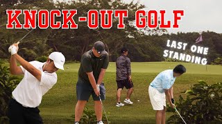 Knock Out Golf Challenge  Last One Standing Wins 50  Peanut Putter Golf [upl. by Nonez]