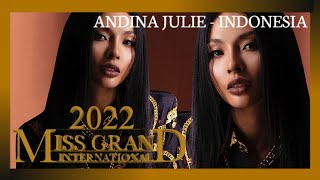 ANDINA JULIE  MISS GRAND INDONESIA 2022  PROFILE  FULL PERFORMANCE [upl. by Cassandre323]